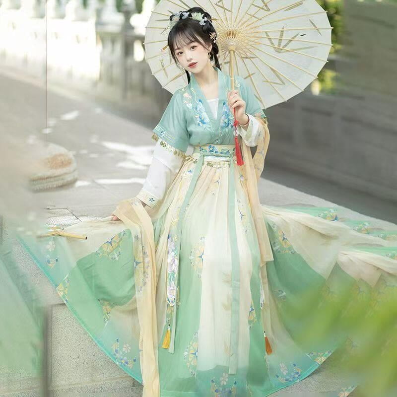 現貨 漢服 古裝服飾 原創漢服女 唐制古風齊腰交領褙子裙 超仙刺繡日常秋季出遊古裝 露天市集 全臺最大的網路購物市集 | 露天市集 | 全台最 ...