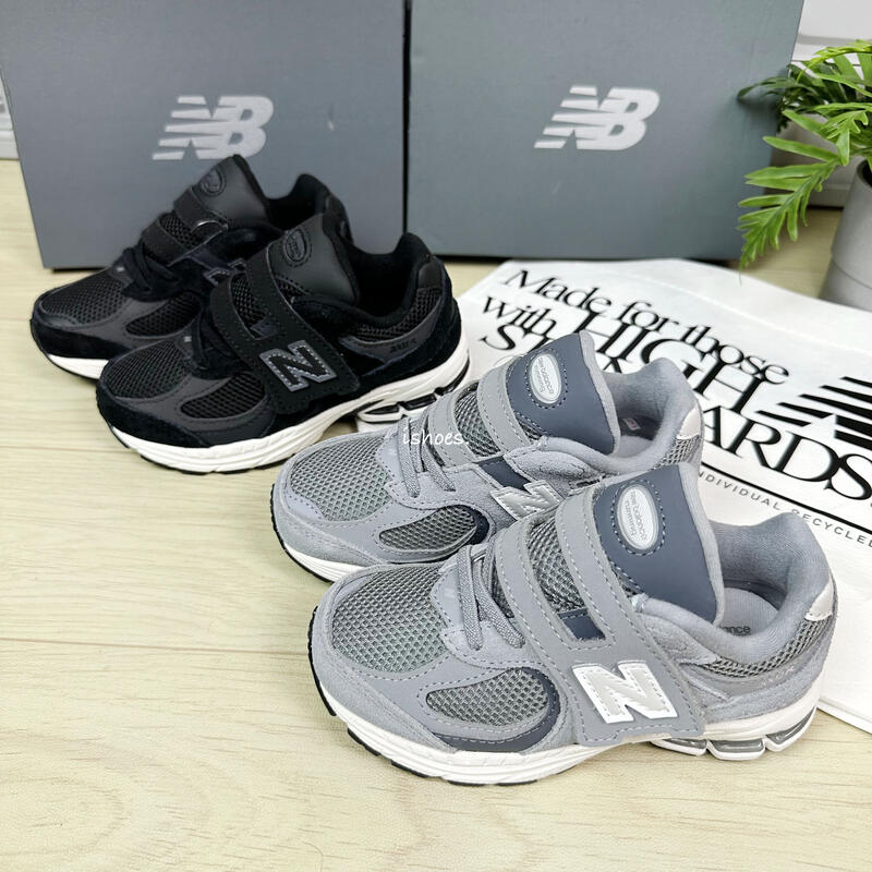 現貨iShoes正品New Balance 2002R 中童魔鬼氈童鞋PV2002BK PV2002ST W