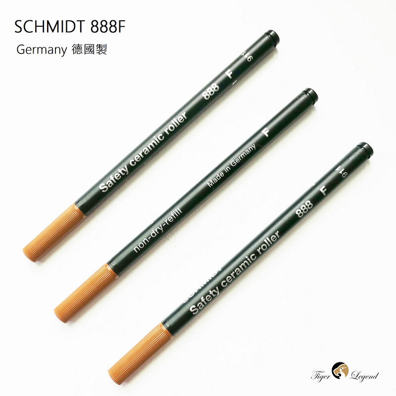 德國 SCHMIDT 888F 鋼珠筆芯 3支 筆心 相容Schneider Topball 850 [虎之鶴]