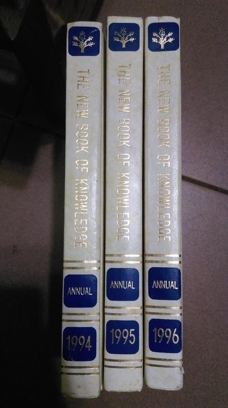 THE NEW BOOK OF KNOWLEDGE ANNUAL 1994、95、96 共3本一起賣
