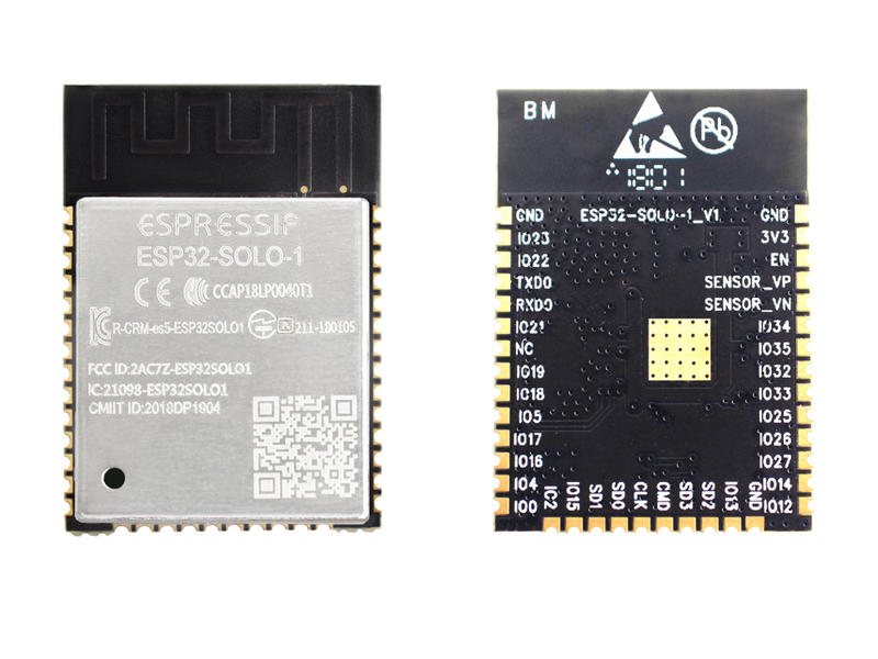 ESP32-SOLO-1单核 Wi-Fi & BT/BLE 模组 （国际版）