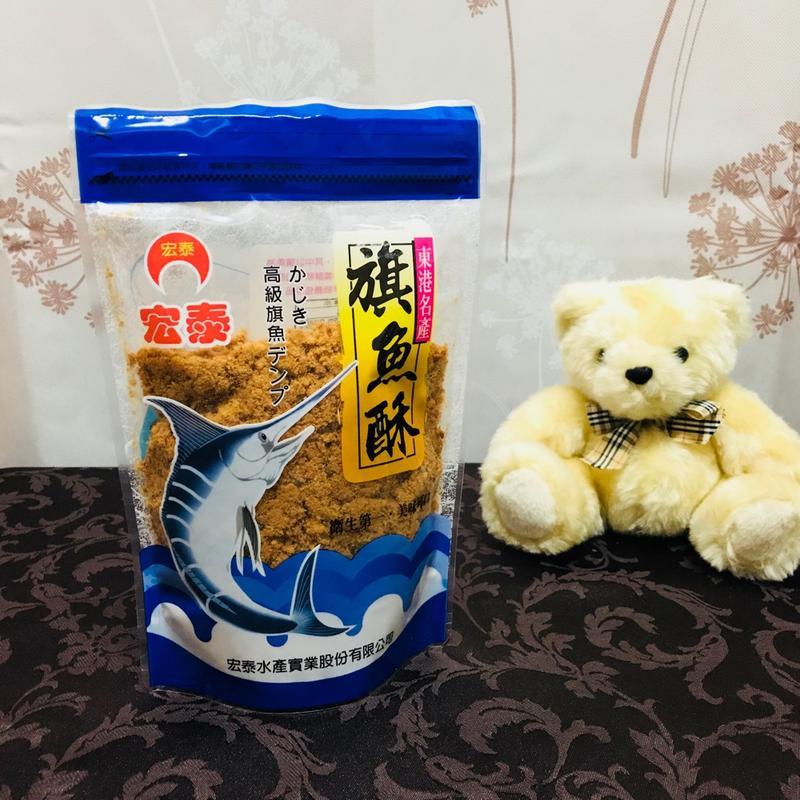 旗魚酥  500公克  罐裝  月英炒魚鬆-東港華僑市場307號