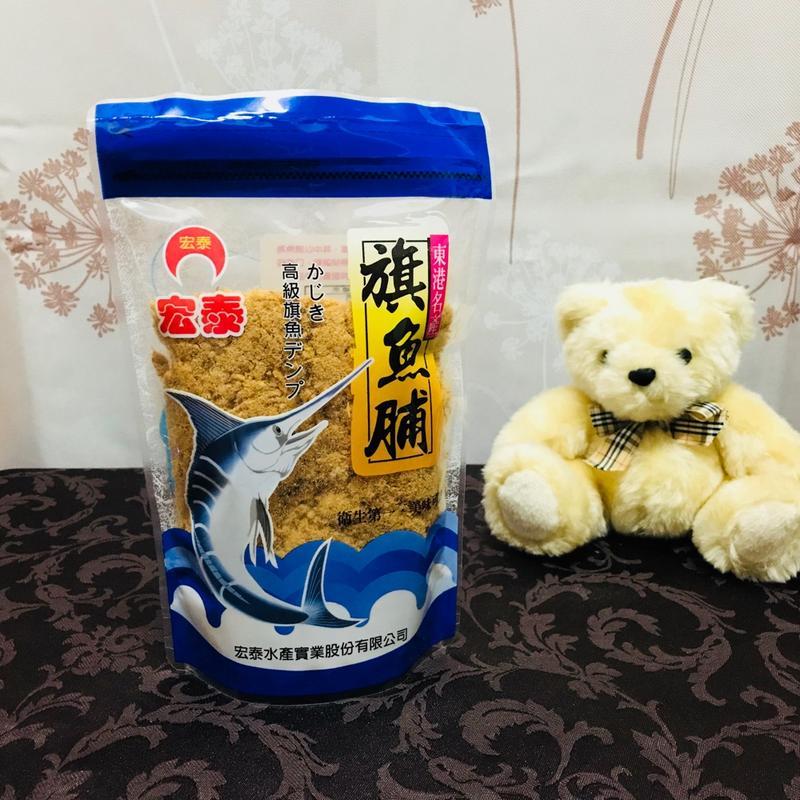 旗魚脯  500公克  罐裝  月英炒魚鬆-東港華僑市場307號