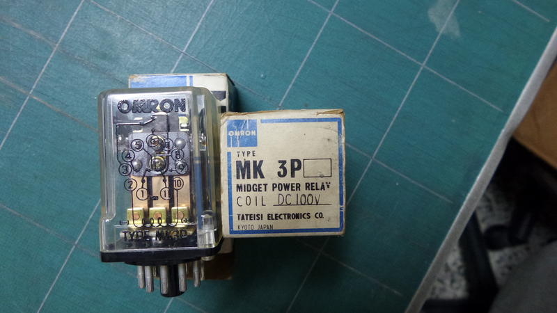 繼電器 OMRON MK3P 無燈 DC100V 日本製造 3個一拍 加送一個(較舊)