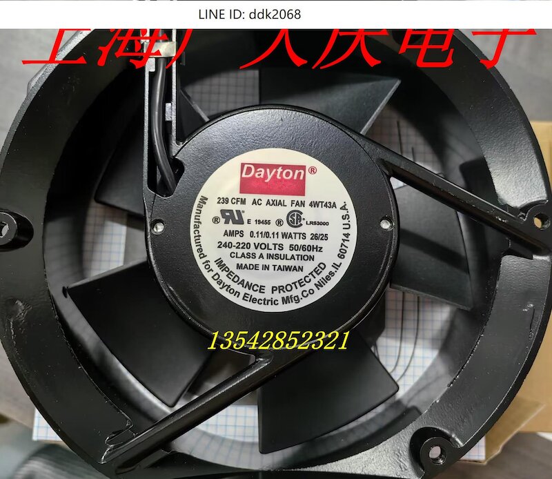 VENTILATORE ASSIALE IN CORRENTE ALTERNATA 80X80X38 115V