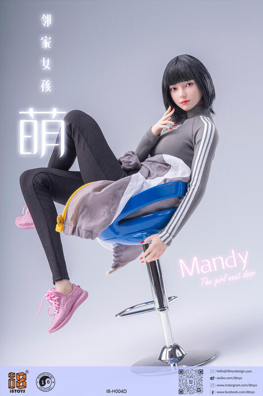 i8TOYS 1/6 I8-H004 小萌MANDY 可動眼頭雕D款(全新品)~數量有限!要買要