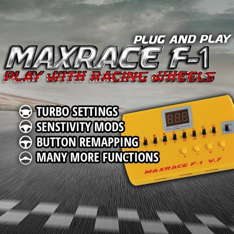 最新款 MAXRACE F-1 V7 羅技系列方向盤轉換盒 兼容TH8A排檔器