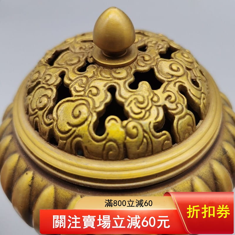 復古純銅南瓜香爐香薰爐創意擺見，銅質優良，做工細致，高腳設計，造型
