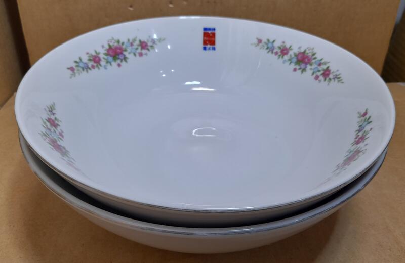 早期大同瓷碗 大同國際牌電冰箱厚實瓷碗 湯碗 碗公 -直徑24公分- 2 碗合售