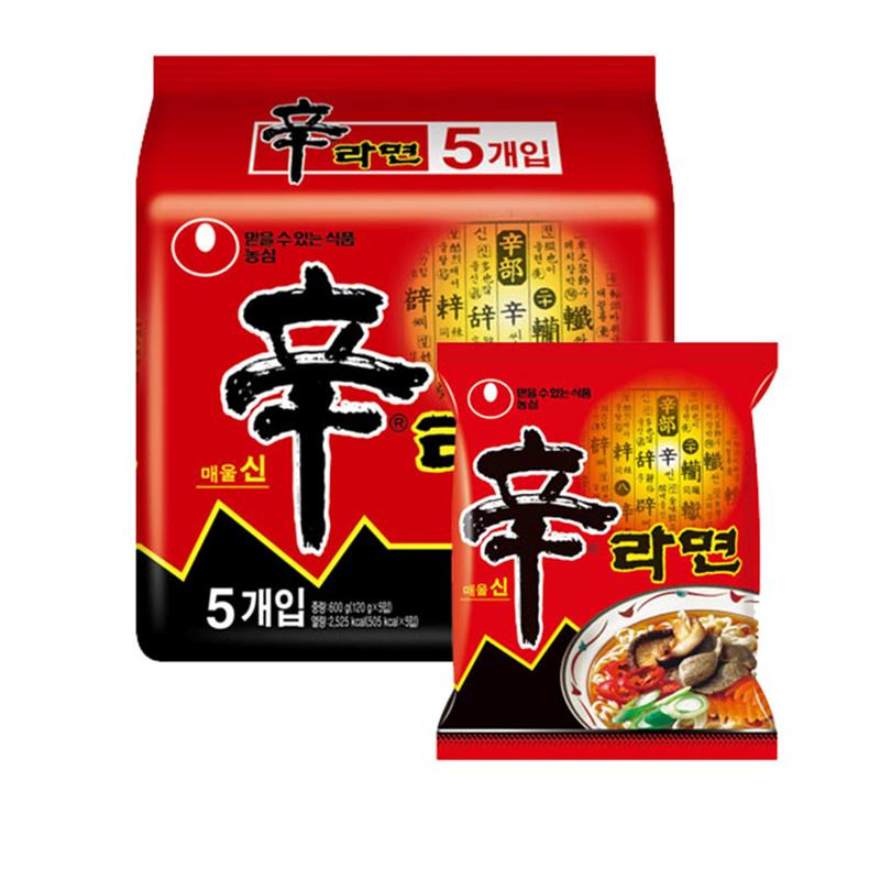 【NONG SHIM】農心 辛拉麵超值包5入(600g) 經典口味