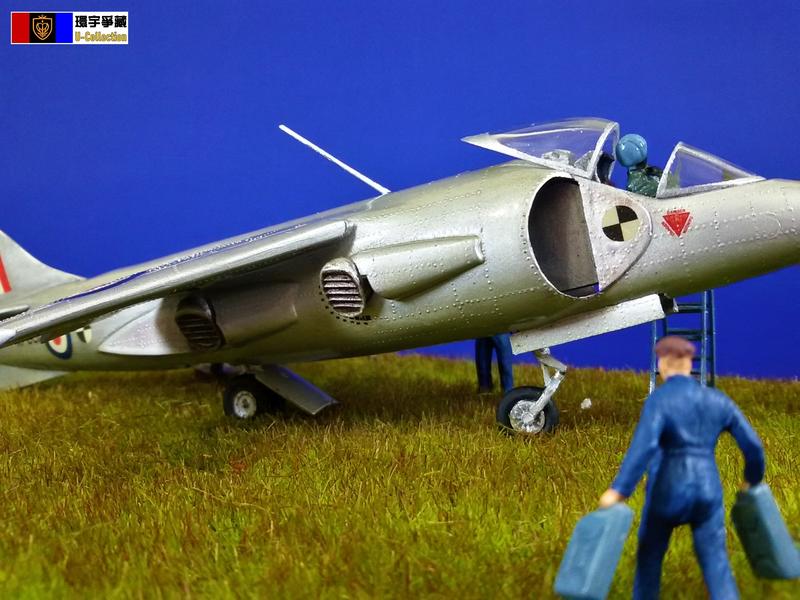 [環宇爭藏] 1/72 英國紅隼(Kestrel)垂直升降戰機原型機(P.1127/XP831)測試場景 完成品  現貨