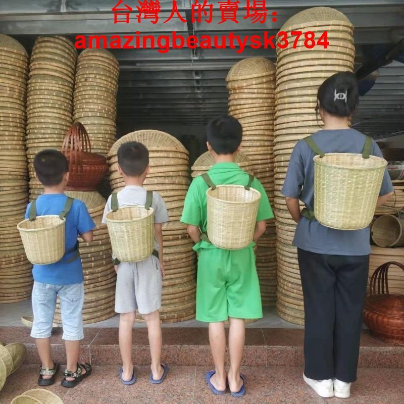 玩具 竹簍竹編背簍買菜背籮竹筐采摘茶葉舞蹈道具收納筐直銷手編 | 露天市集 | 全台最大的網路購物市集