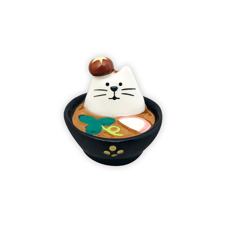 【DECOLE concombre】日本可愛貓咪筷架 擺飾 雜炊湯款 玩具公仔-丹尼先生日式雜貨舖