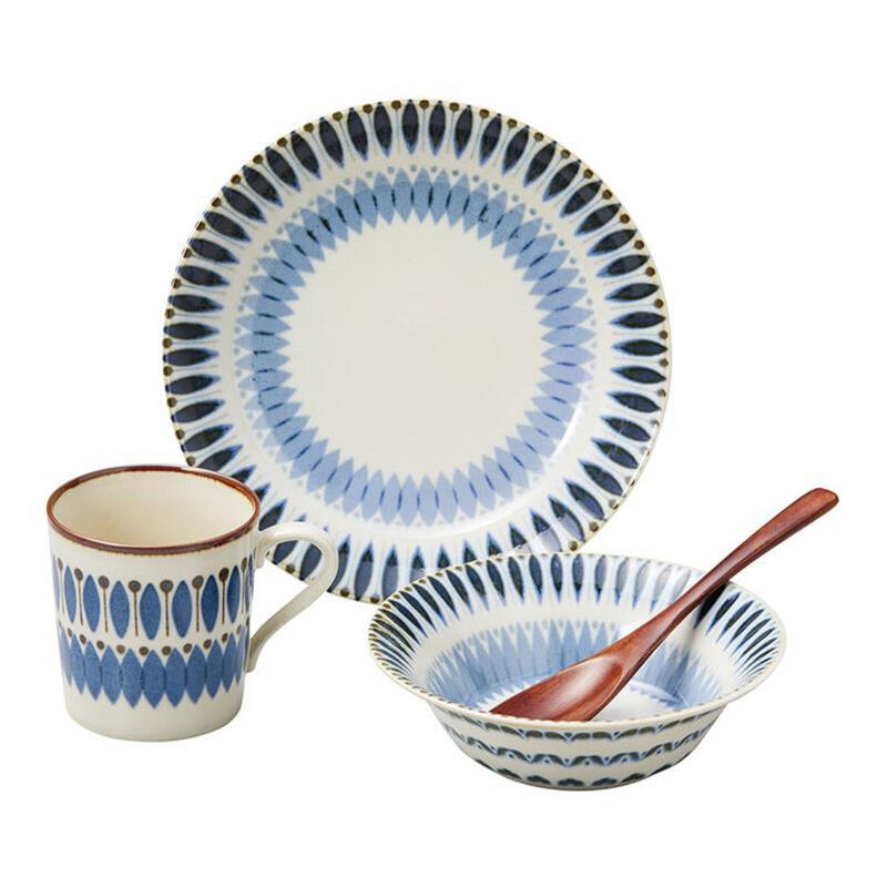 【日本美濃燒】Marusan Kondo Clasico北歐自然幾何紋復古風陶瓷餐盤大餐碗 餐盤 -丹尼先生日式雜貨舖