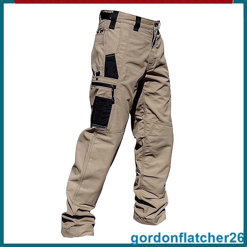 戰術褲 S-3XL 防水多口袋寬鬆腿透氣耐磨戶外徒步登山戶外運動 男士戰術工裝褲