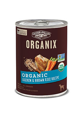 《小客廳寵物嚴選》 Organix歐奇斯有機寵物食品 歐奇斯95%有機百匯均衡-雞肉糙米主食餐罐 狗罐頭 360G/罐