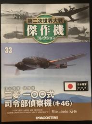 日版】第二次世界大戰傑作機NO.33日本陸軍偵察機三菱一〇〇式司令部