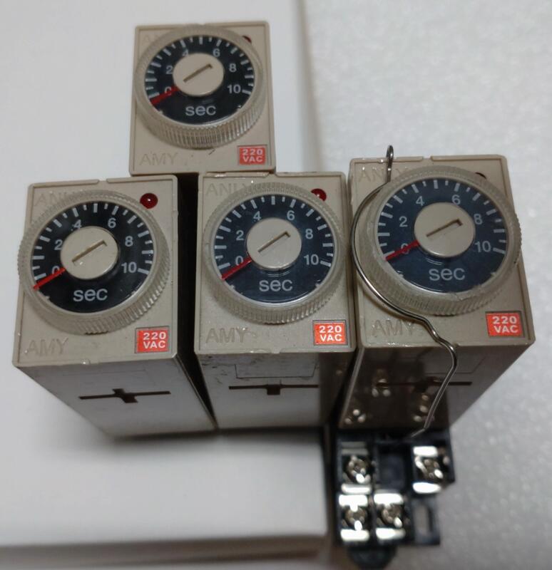 🌞二手現貨保固 安良ANLY計時器 AMY-2 限時繼電器 AMY-N2 1S-600H多段式DC24V AC220V