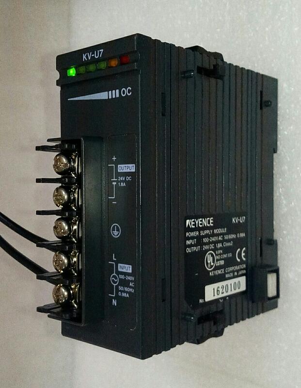 🌞現貨保固日製KEYENCE 基恩斯PLC KV-U7 電源模組入:100-240VAC 出