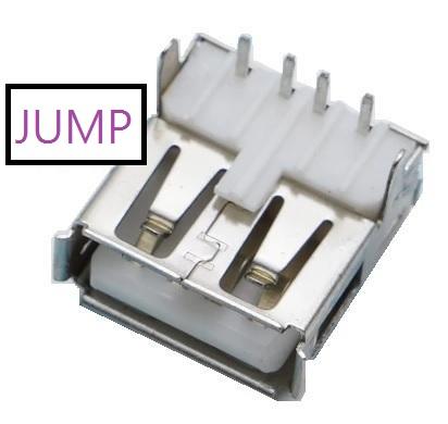 【JUMP542】USB母座 A型 90度 垂直 直腳 立式 直排針 插板式 DIY 接頭 充電器電源改裝必備件 母接頭