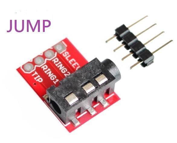 【JUMP564】 CJMCUTRRS 3.5mm 音訊座 MP3 音響 耳機 音源輸入 麥克風 介面 音訊座模組