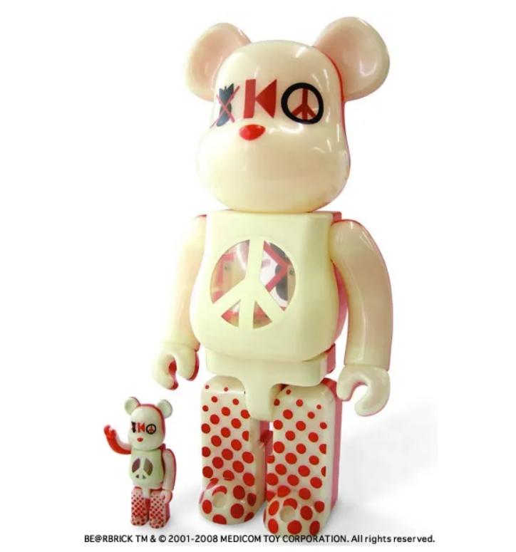 熊貓熊~全新Bearbrick 400% & 100% Kinetics 5th Anniversary 夜光