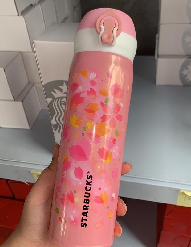 【H-SHOP】Starbucks 星巴克 櫻花粉色款 不鏽鋼保溫杯＊500ml。X00302