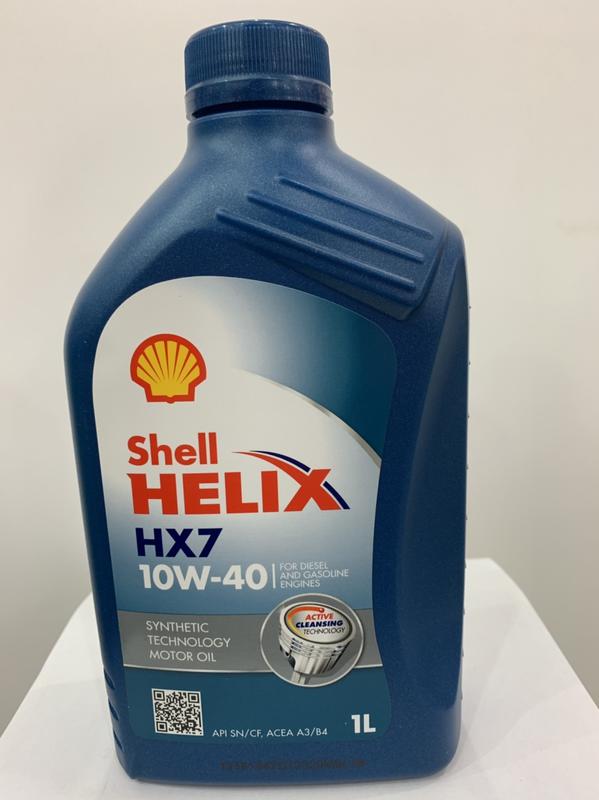 Shell 殼牌 HELIX HX7 10W40 API SN 合成機油