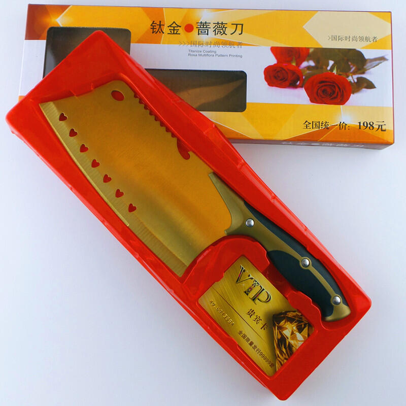 【現貨秒發】薔薇鈦金單刀砍鋼管前切後砍剁骨刀用品展銷會花刀地攤產品 | 露天市集 | 全台最大的網路購物市集
