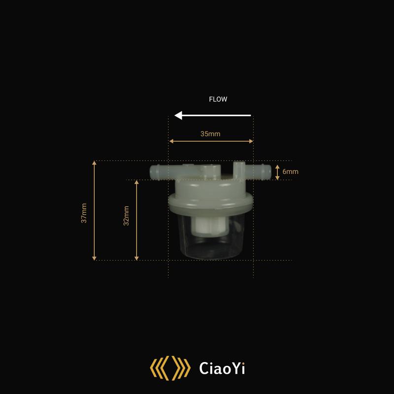 僑溢實業 - YS-YB-6039 汽油濾清器/汽油濾芯/過濾器 6MM 來自30年老廠