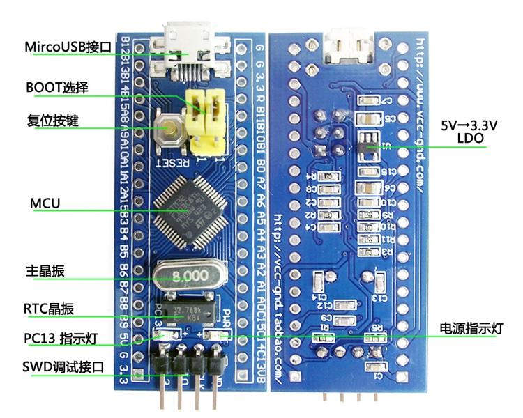 【樂意創客官方店】《附發票》stm32f103c8t6最小系統板 單片機 核心板 Stm32 Arm 露天市集 全台最大的網路購物市集