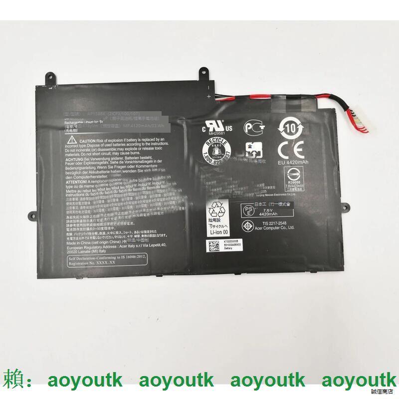 Acer/宏碁Aspire Switch 11 SW5-173 11 SW5-173P電池AP15B8K原裝【優選精品】