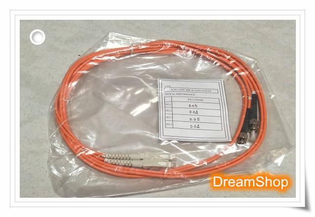 【DreamShop】原廠 SC ST 多模雙芯光纖跳線 2米 SC/PC ST/PC MM 3.0mm