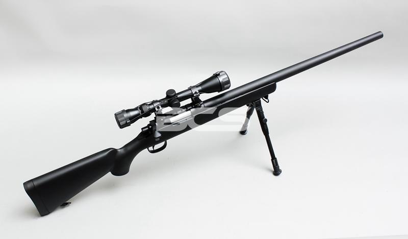 【阿爾斯工坊】M180升級版/原廠~WELL MB03黑色狙擊槍附3-9×40狙擊鏡快拆伸縮腳架-WLAMB03BE