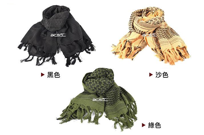 【阿爾斯工坊】高品質！野戰專用阿拉伯方巾、圍巾(黑、沙、綠可選)-DT00101