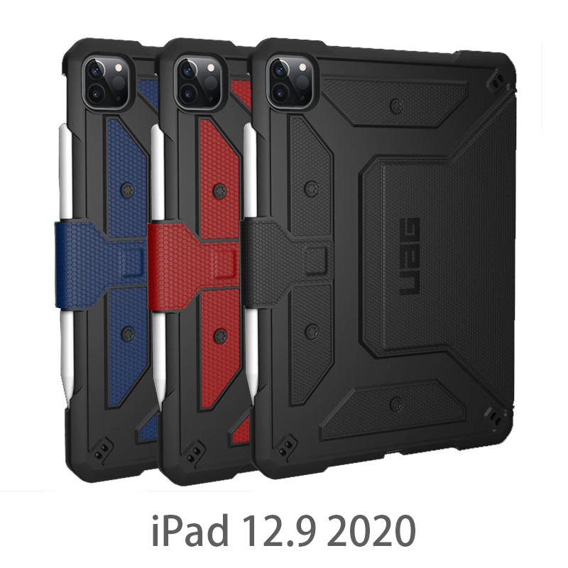 [威禹公司貨] UAG iPad Pro 12.9 (2020/2018相容) 耐衝擊保護殼(黑/藍/紅)