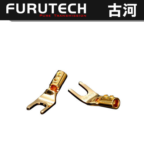 日本古河 Furutech FP-201 (G) 鍍金 Y插 Y型喇叭端子(4顆盒裝)