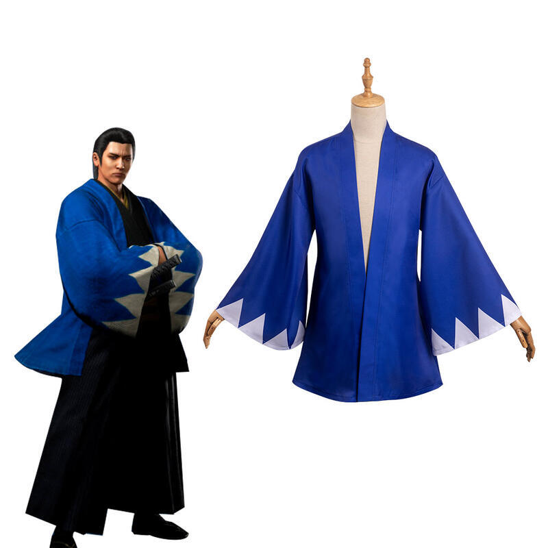 Cosplay cosplaysky 游戲 如龍：維新極 藍色羽織（僅外套） cos服裝