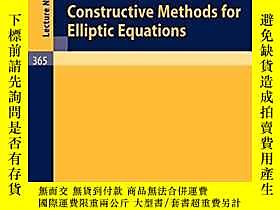 博民Constructive罕見Methods for Elliptic Equations露天314404 R.P. 