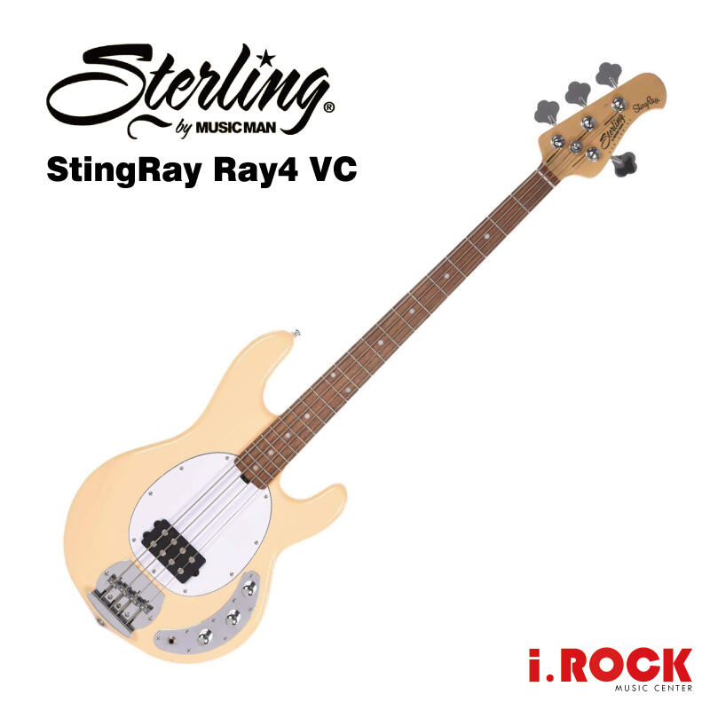 i.ROCK 愛樂客】Sterling by Musicman SUB Ray4 VC 電貝斯復古奶油黃