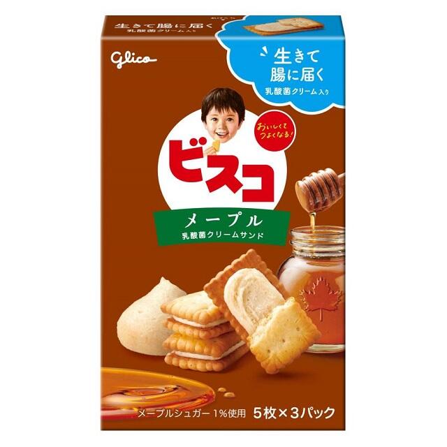 【PChome 24h購物】Glico奶油夾心餅-楓糖風味  (64.5g)