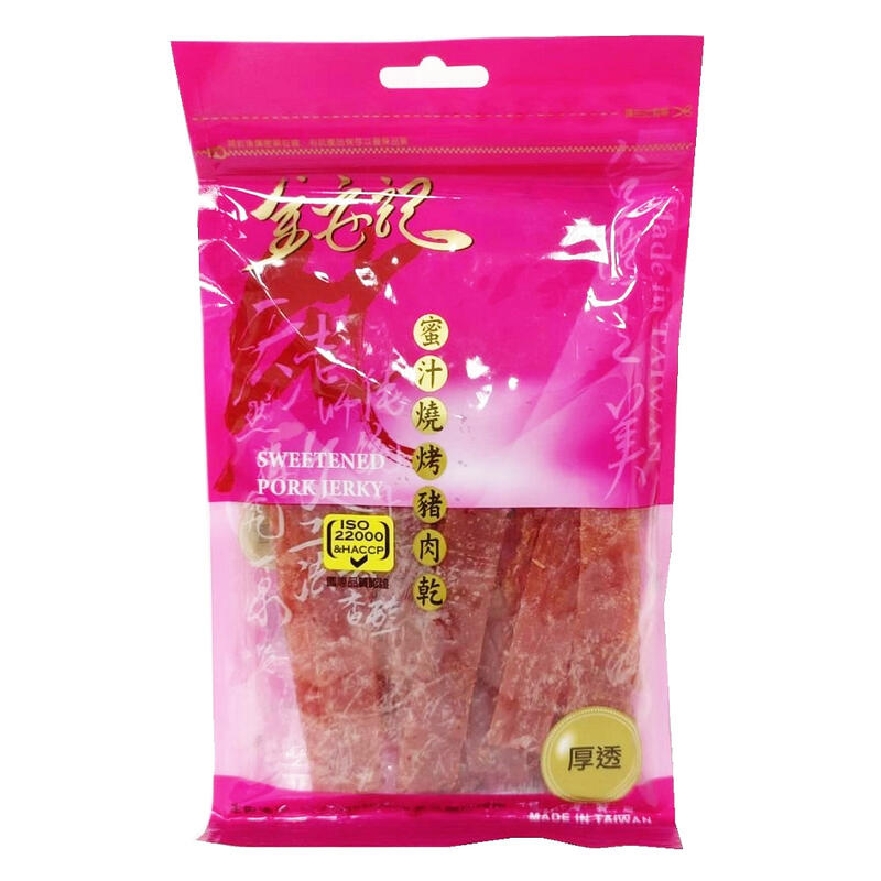 【PChome 24h購物】金安記 蜜汁燒烤豬肉乾 100g