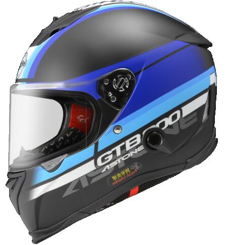 鼎泰安全帽 ASTONE GTB 800 AO10 平光黑藍 輕量化 全罩 安全帽 內墨片 GTB800
