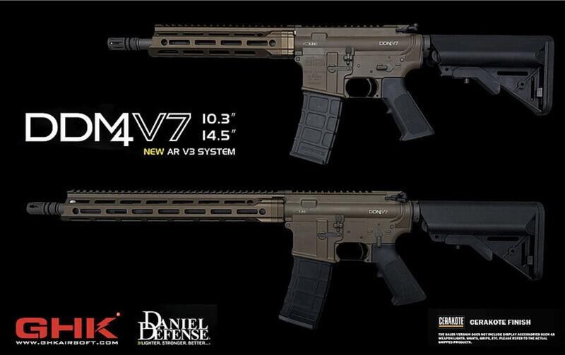 【賀臻生存遊戲】GHK DD M4 V7 暗狼棕 GBB V3 DDM4 MFR 10.3吋 / 14.5吋 | 露天市集 | 全台最大的網路購物市集
