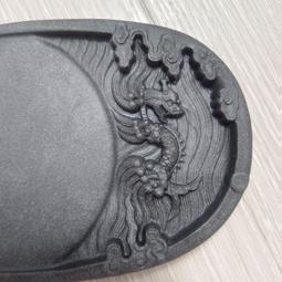 【收藏之家】文房四大名硯之澄泥硯祥龍戲水硯學生初學特價清倉可研磨墨硯臺