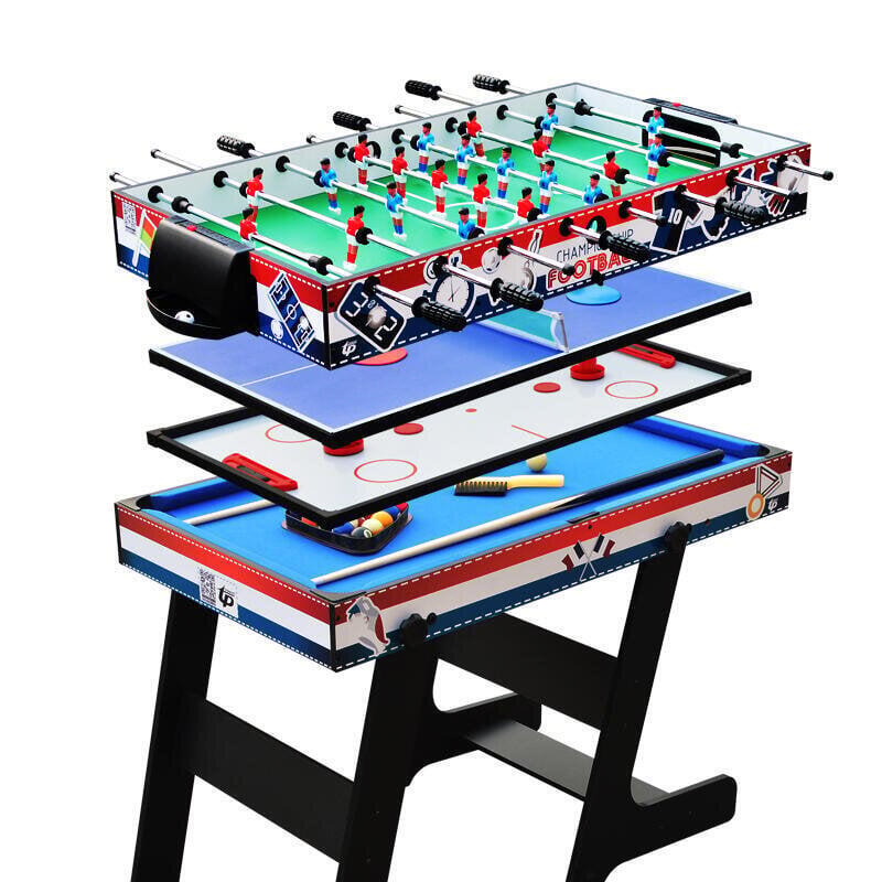 HD9桌遊  拓樸 運動 多功能 兒童 球桌 5合1疊 足球機 雙人 互動 親子 遊戲 玩具桌