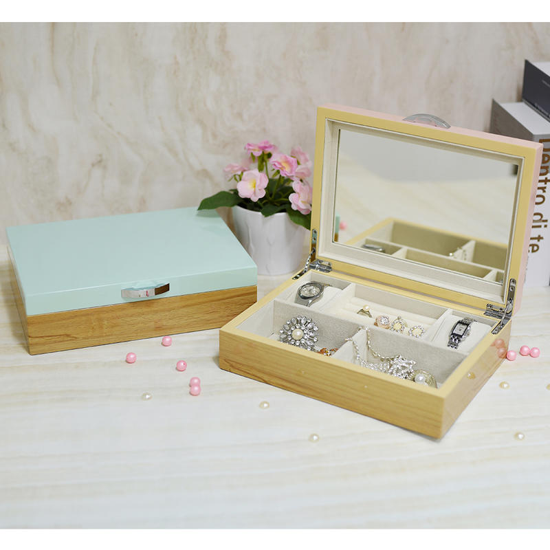 【外銷歐美】高質感小清新實木珠寶首飾盒-閨密禮物推薦
