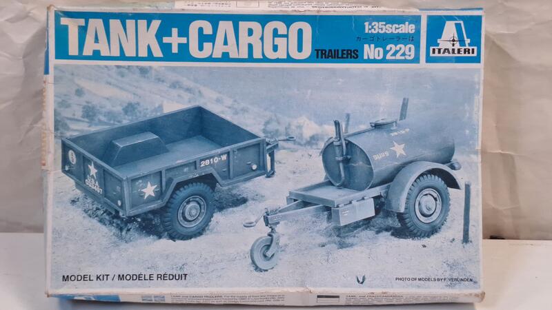 中古良品 ITALERI 1 35 二戰美國 TANK CARGO TRAILERS 已拆封品 露天市集 全台最大的網路購物市集