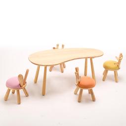 【立減20】兒童早教實木桌椅子組合繪本館售樓處手工玩具學習畫畫休閑桌簡約
