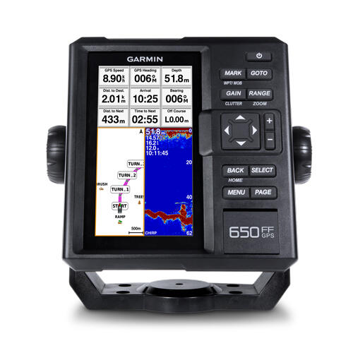 <展盛電子>原廠代理商，GARMIN FF650魚探機(內建GPS) (贈送Garmin 不鏽鋼保溫瓶500ml)